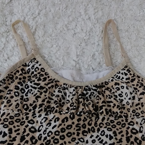 Energie Leopard Spaghetti Shirt Size M - Picture 4 of 9